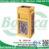 Thùng rác inox gạt tàn ốp đá hoa cương